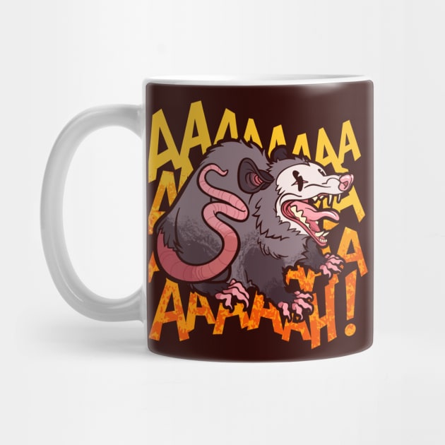 Screaming Possum or Opossum - Aaah! by CTKR Studio